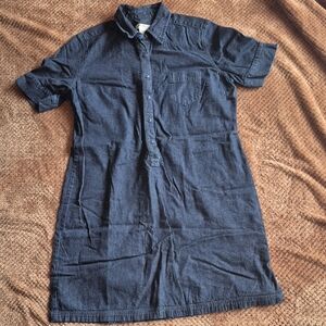 Eddie Bauer Dark Blue Denim Dress